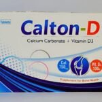 Calton-D – Calcium Carbonate + Vitamin D3 Supplement | 750mg Calcium + 100 IU Vitamin D3 | 20 Tablets