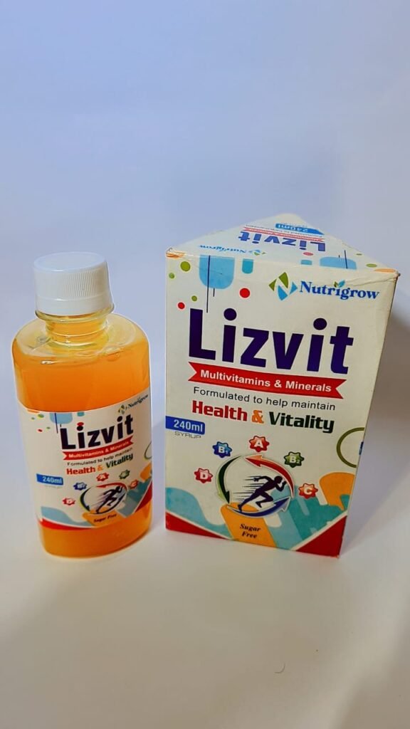 Lizvit Multivitamins & Minerals Syrup - 240ml - Health & Vitality - Sugar Free